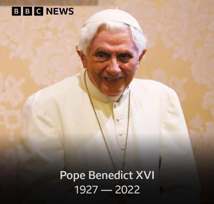 RIP Paus Emeritus Benediktus
